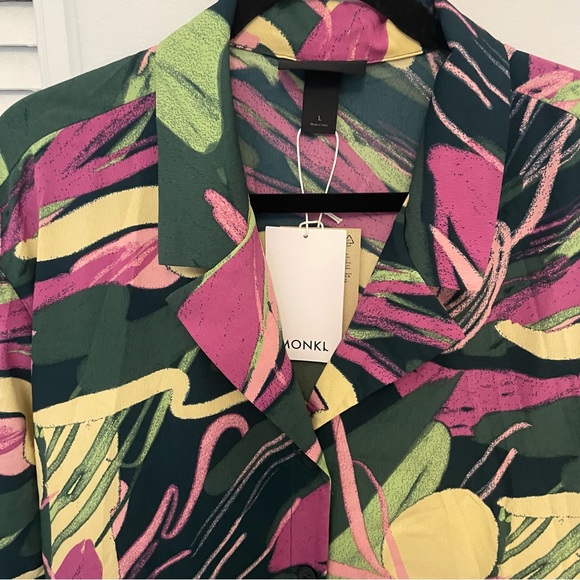 Monki print dress size L New - Picture 2 of 4